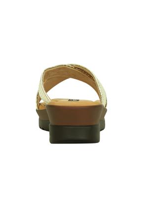 gold flat forms sandals - 15318664 - Standard Image - 3