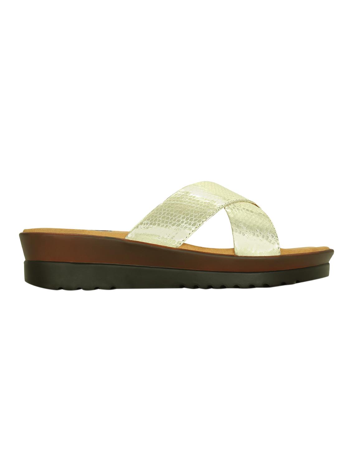 gold flat forms sandals - 15318664 - Zoom Image - 2