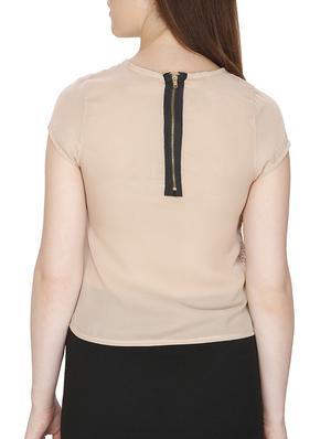 mesh panel sequined top - 15318795 - Standard Image - 3