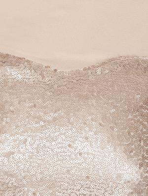 mesh panel sequined top - 15318795 - Standard Image - 4