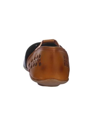 brown leather closed back sandal - 15318854 - Standard Image - 3