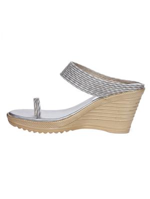 silver one toe wedge - 15318917 - Standard Image - 2