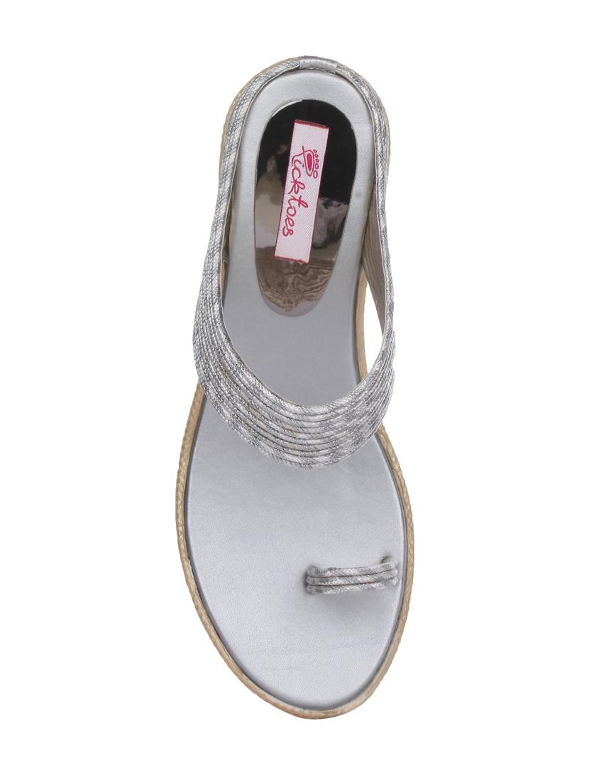 silver one toe wedge - 15318917 - Zoom Image - 4