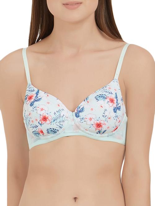 padded printed t-shirt bra - 15318967 - Standard Image - 1