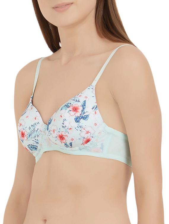 padded printed t-shirt bra - 15318967 - Zoom Image - 2