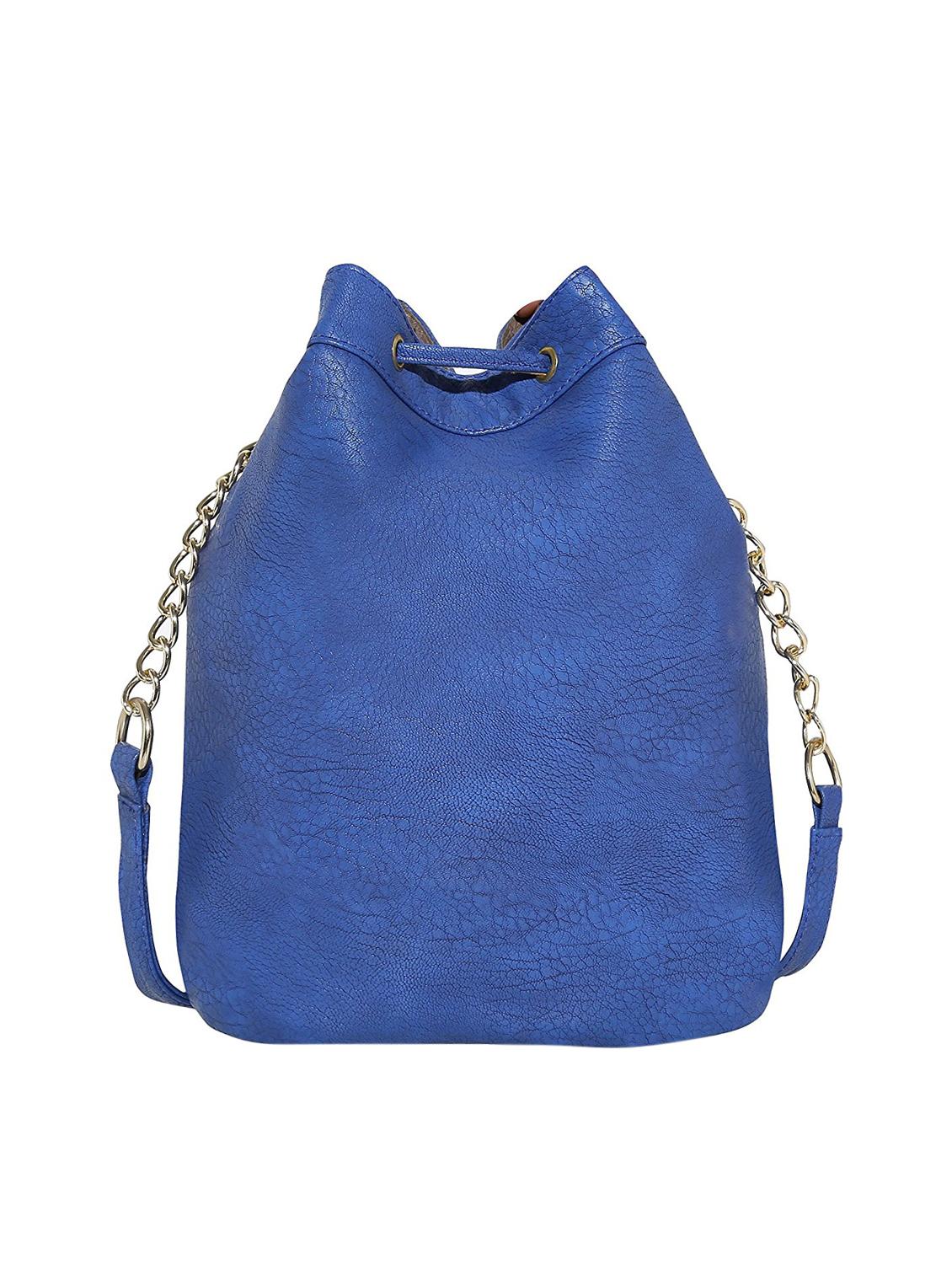 blue leatherette (pu) regular sling bag - 15319435 - Zoom Image - 2