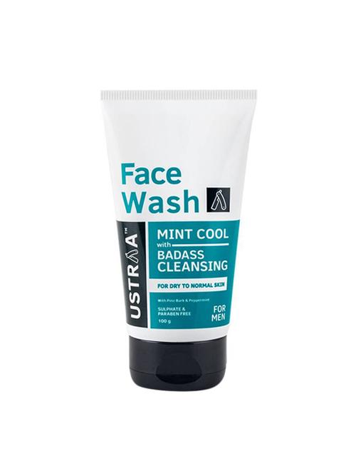 Ustraa Dry Skin To Normal Skin (Mint Cool) Face Wash (100 g) - 15319646 - Standard Image - 1