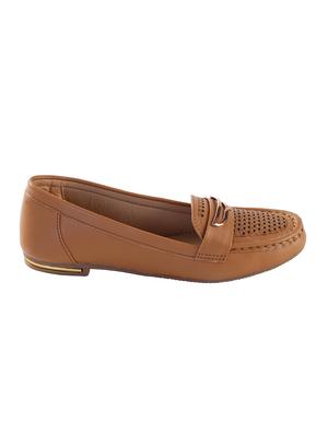 brown cut work slip on loafer - 15320254 - Standard Image - 2