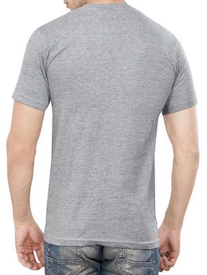 grey cotton chest print tshirt - 15320412 - Standard Image - 3