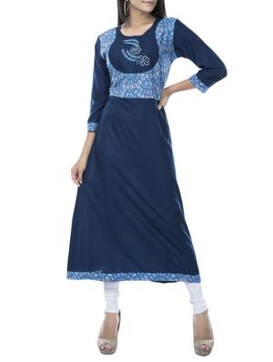 Printed a-line kurta - 15320695 - Standard Image - 1