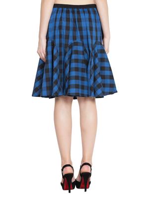 checkered gored skirt - 15322009 - Standard Image - 3