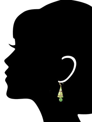 meenakari earrings - 15322026 - Standard Image - 3