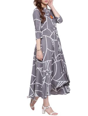 flared abstract print kurta - 15323095 - Standard Image - 2