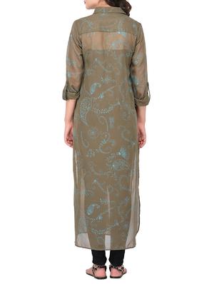 floral printed longline shrug - 15323426 - Standard Image - 3