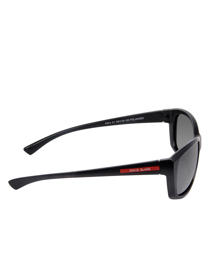 david blake black rectangular polarized & uv protected sunglass - 15324146 - Zoom Image - 3