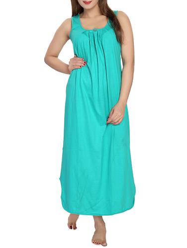 solid cotton nighty - 15325169 - Very Small Image - 1