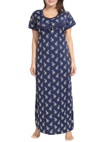 Printed maternity wear nightgown - 15325184 - Very Small Image - 1
