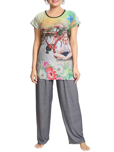 printed nightwear pajama set - 15325212 - Very Small Image - 1