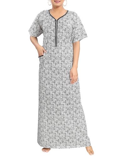 printed nightwear gown - 15325283 - Very Small Image - 1