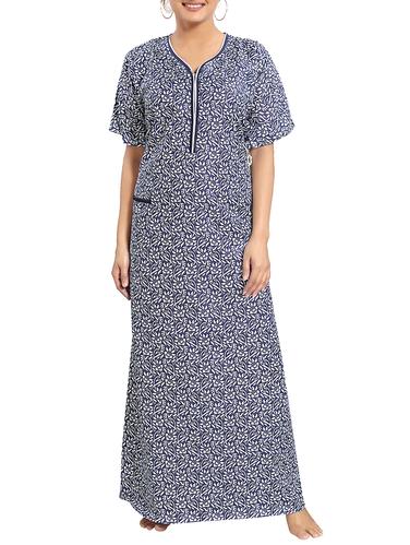 printed nightwear gown - 15325289 - Very Small Image - 1