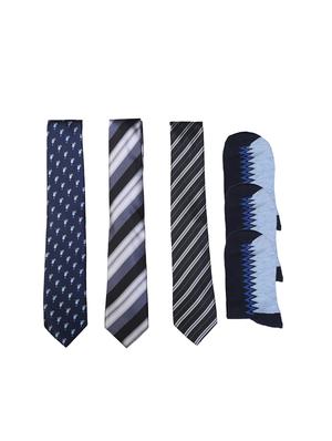 multi colored micro fiber tie with socks - 15326436 - Standard Image - 1