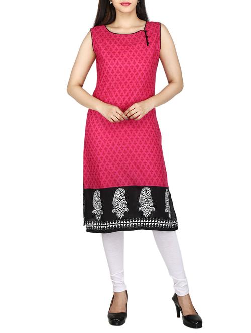 paisley printed straight kurta - 15327105 - Standard Image - 1