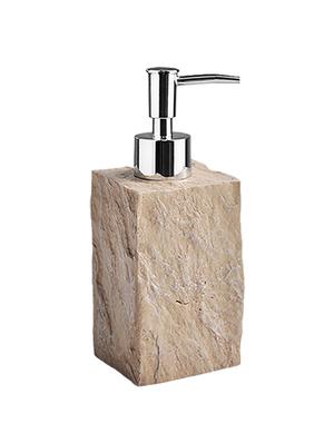 liquid soap dispenser, beige polyresin soap dispenser for kitchen, bathroom or common basin - 15327148 - Standard Image - 2