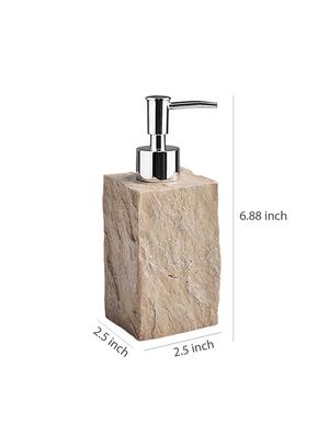 liquid soap dispenser, beige polyresin soap dispenser for kitchen, bathroom or common basin - 15327148 - Standard Image - 3