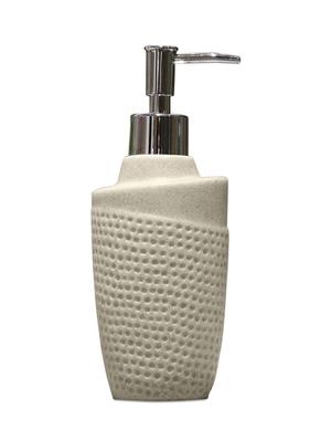 liquid soap dispenser, beige polyresin soap dispenser for kitchen, bathroom or common basin - 15327154 - Standard Image - 2