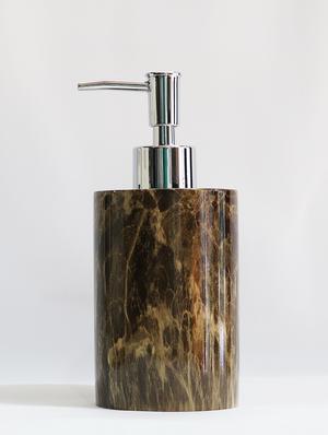 liquid soap dispenser, brown polyresin soap dispenser for kitchen, bathroom or common basin - 15327159 - Standard Image - 2
