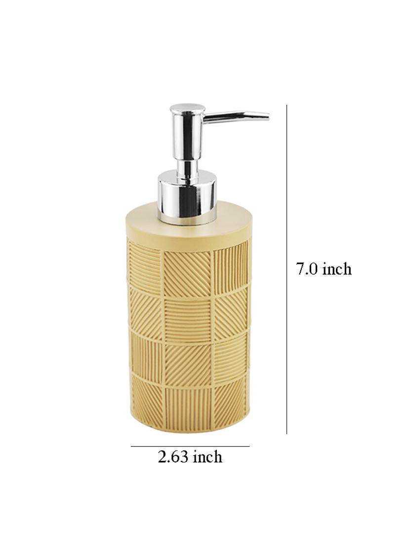 liquid soap dispenser, brown polyresin soap dispenser for kitchen, bathroom or common basin - 15327162 - Zoom Image - 3