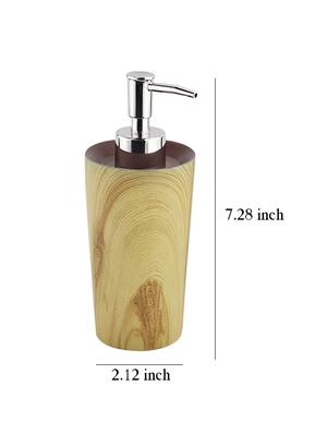 liquid soap dispenser, brown polyresin soap dispenser for kitchen, bathroom or common basin - 15327179 - Standard Image - 3