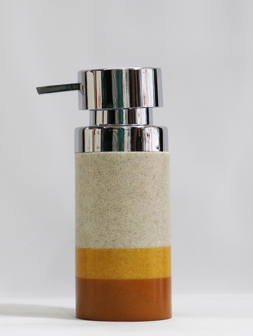 liquid soap dispenser, yellow polyresin soap dispenser for kitchen, bathroom or common basin - 15327190 - Zoom Image - 2