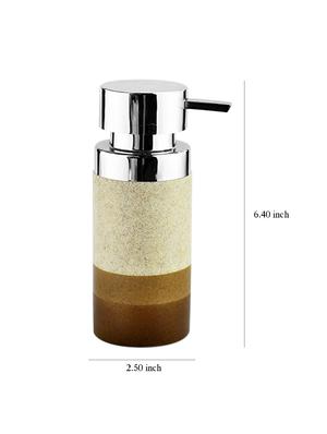 liquid soap dispenser, brown polyresin soap dispenser for kitchen, bathroom or common basin - 15327191 - Standard Image - 3