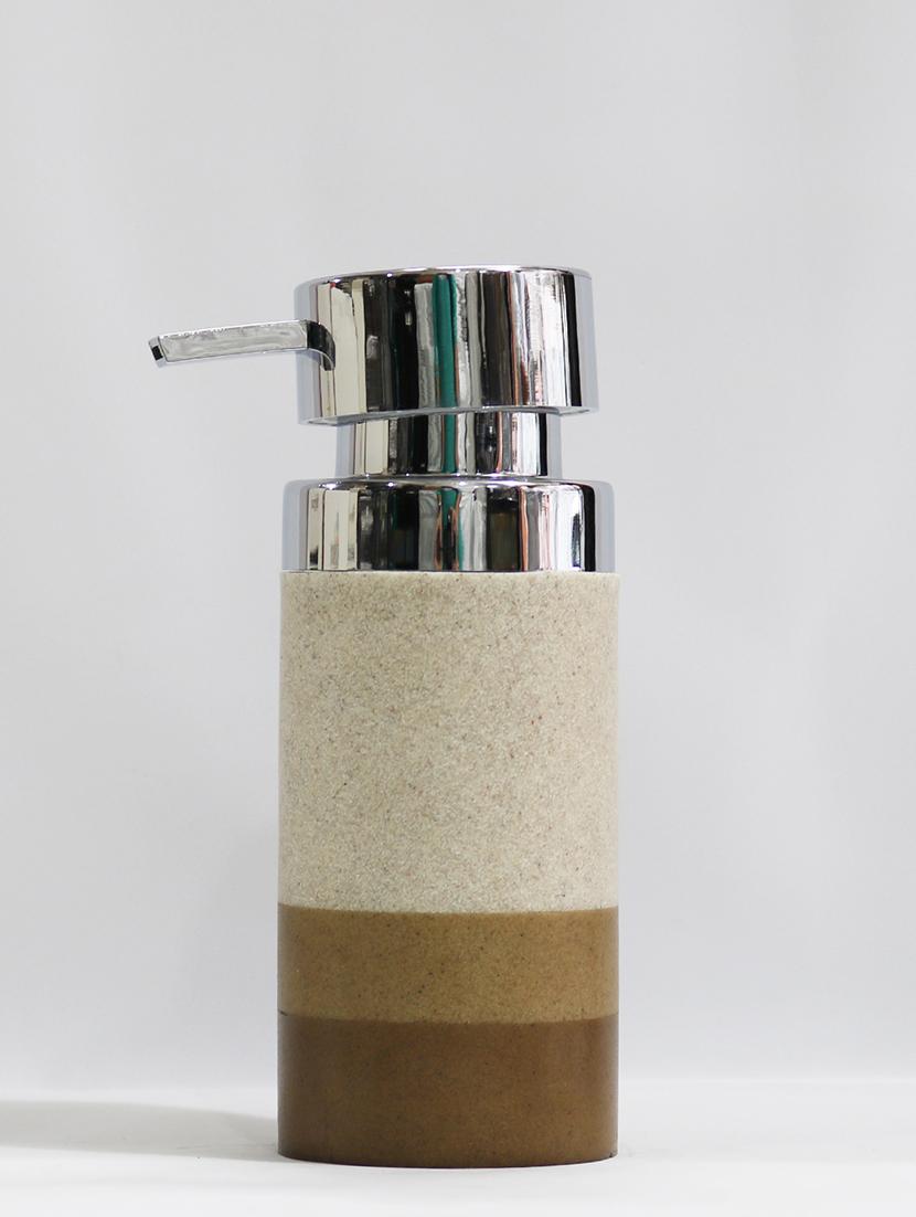 liquid soap dispenser, brown polyresin soap dispenser for kitchen, bathroom or common basin - 15327191 - Zoom Image - 2