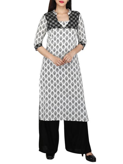 straight printed kurta - 15327206 - Standard Image - 1