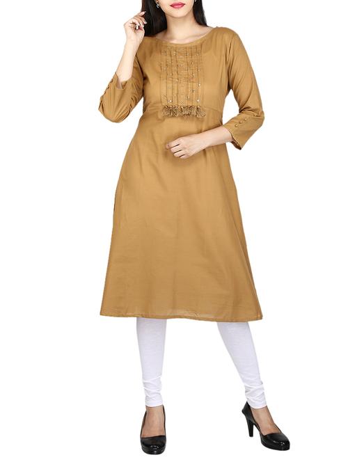 a-line tassles kurta - 15327217 - Standard Image - 1