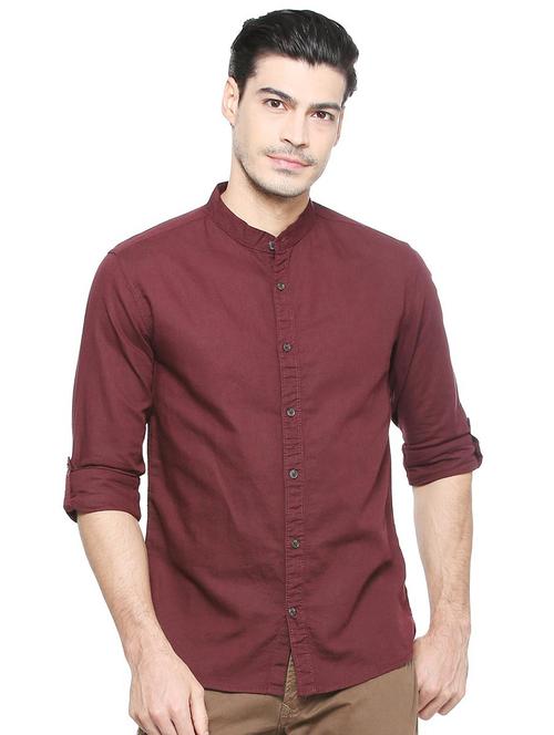 red cotton casual shirt - 15327256 - Very Small Image - 1