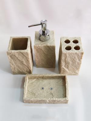 beige polyresin bath accessory - 15327389 - Standard Image - 3