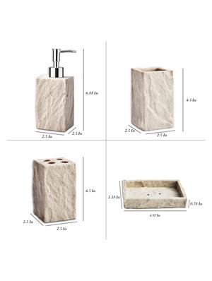 beige polyresin bath accessory - 15327389 - Standard Image - 4