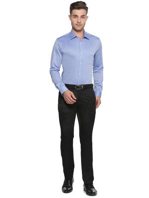 blue cotton formal shirt - 15327488 - Standard Image - 3