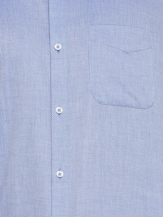 blue cotton formal shirt - 15327488 - Zoom Image - 4