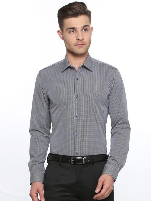 black cotton formal shirt - 15327489 - Standard Image - 1