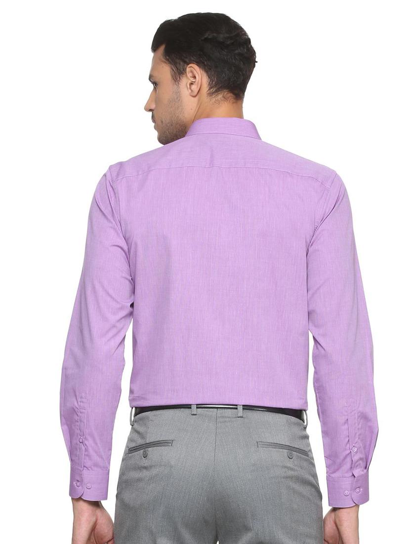 purple cotton formal shirt - 15327509 - Zoom Image - 2