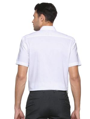 white cotton formal shirt - 15327512 - Standard Image - 2
