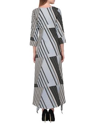 geometric print high low dress - 15328077 - Standard Image - 3