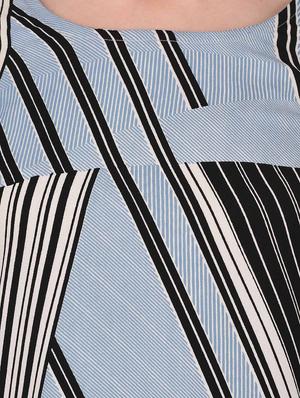 geometric print high low dress - 15328077 - Standard Image - 4