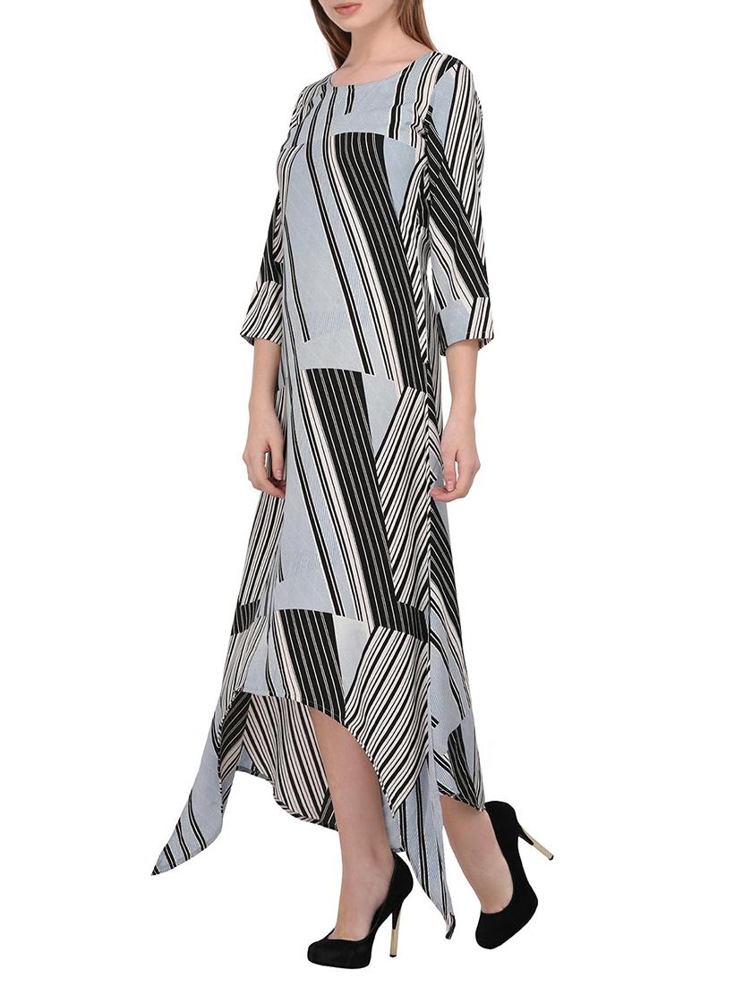 geometric print high low dress - 15328077 - Zoom Image - 2