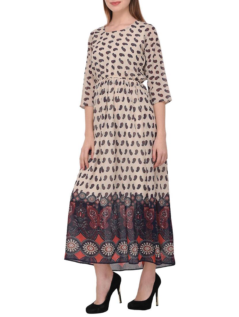 paisley print a-line maxi dress - 15328080 - Zoom Image - 2