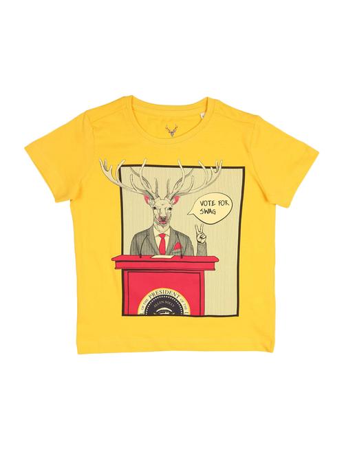 round neck quirky print t-shirt - 15328100 - Standard Image - 1